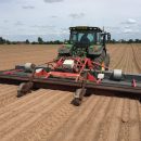 Three-bed weed burner in action.